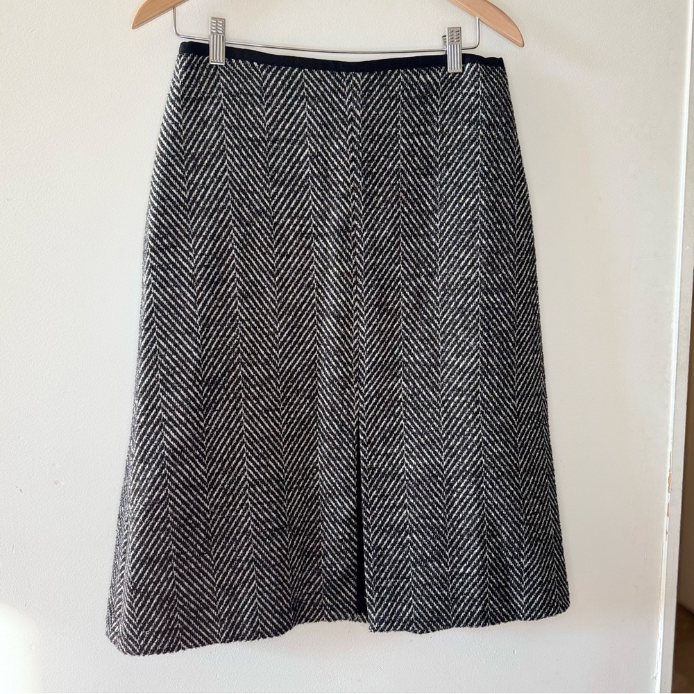 Ann Taylor Wool Sparkle Herringbone Skirt 6 NWT